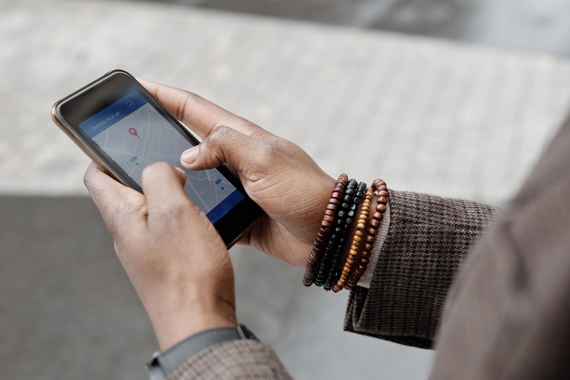 Using a phone navigation application