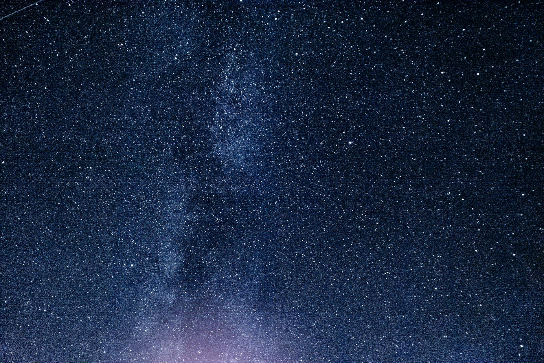 A breathtaking view of a starry night sky showcasing the Milky Way galaxy.